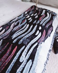 K-apostrophe Santa Ana Winds Upcycled Throw Blanket