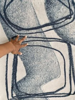 K-apostrophe Water Off Of Treasure Island Is Frigid Woven Tapestry