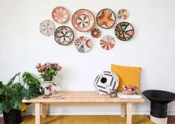 KAZI Medium Apricot Hope Round Basket