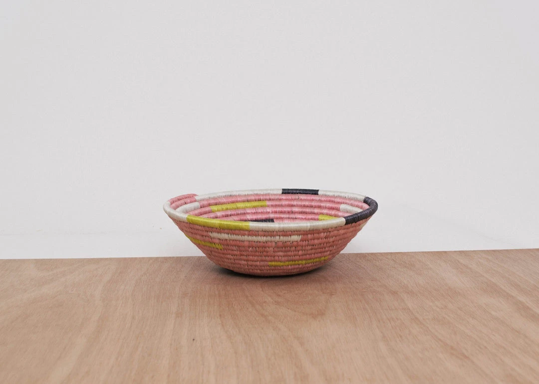 KAZI Medium Pale Blush Spiral Basket Home Goods 5 KAZI Medium Pale Blush Spiral Basket Home Goods