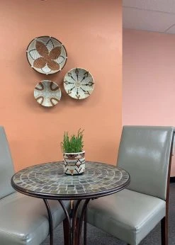 KAZI Home Goods Medium Shades Of Sand Round Basket