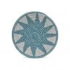 KAZI Medium Silver Blue Izuba Round Basket
