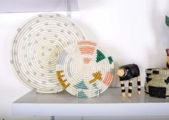 KAZI Fair Trade Mtoto Metallic Floret Hot Pad