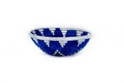 KAZI Home Goods Navy Blue Round Basket