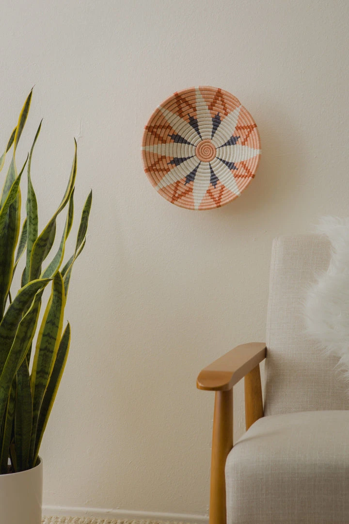 KAZI Home Goods Large Apricot Hope Round Basket 4 KAZI Home Goods Large Apricot Hope Round Basket