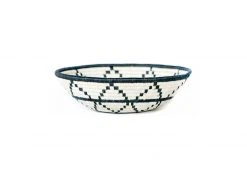 KAZI Large Black + White Thousand Hills Round Basket Home Goods 11 KAZI Large Black + White Thousand Hills Round Basket Home Goods