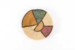 KAZI Home Goods Large Lilac + Neutrals Round Basket