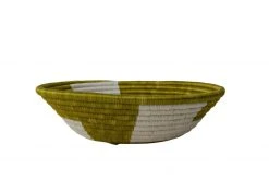 KAZI Olive Geo Large Round Basket Home Goods 5 KAZI Olive Geo Large Round Basket Home Goods