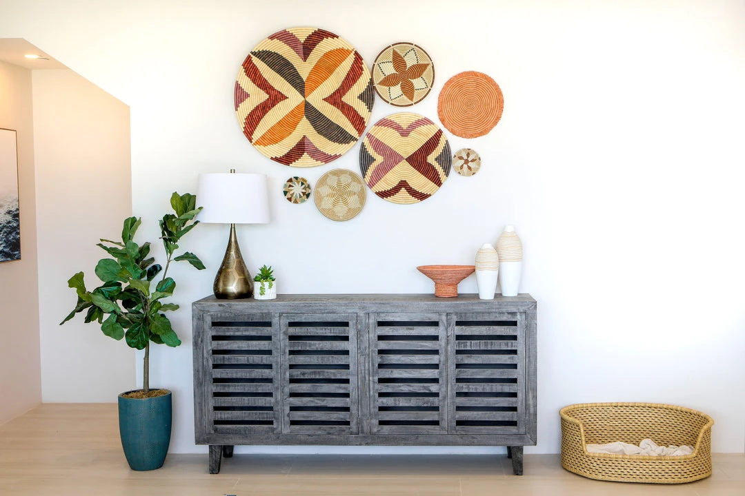 KAZI Extra Large Shades Of Sand Hope Round Basket 4 KAZI Extra Large Shades Of Sand Hope Round Basket