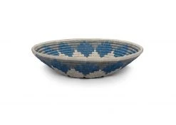 KAZI Extra Large Sky Blue Burst Round Basket Home Goods