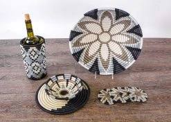 KAZI Extra Large Slate Jua Round Basket Home Goods