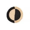 KAZI Small Black Half Moon Fringed Wall Disc Home Goods 1 KAZI Small Black Half Moon Fringed Wall Disc Home Goods