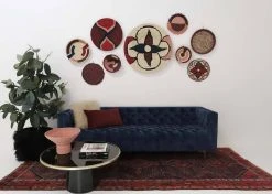 KAZI Home Goods Small Blossom Fringed Wall Disc I 7 KAZI Home Goods Small Blossom Fringed Wall Disc I