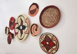 KAZI Home Goods Small Blossom Fringed Wall Disc I 6 KAZI Home Goods Small Blossom Fringed Wall Disc I