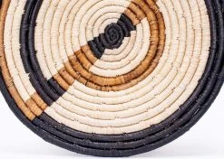 KAZI Small Geo + Banana Bark Woven Wall Plate 10 KAZI Small Geo + Banana Bark Woven Wall Plate