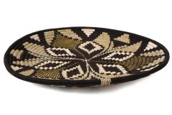 KAZI Large Black Tilda Plate Woven Wall Plate 8 KAZI Large Black Tilda Plate Woven Wall Plate