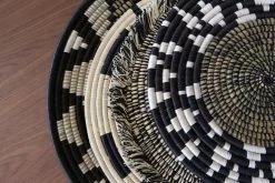 KAZI Large Black Tilda Plate Woven Wall Plate 10 KAZI Large Black Tilda Plate Woven Wall Plate