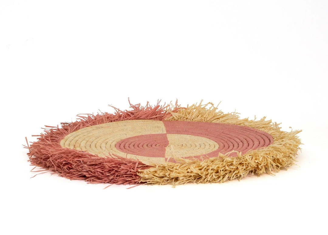 KAZI Large Blossom Fringed Wall Disc II 4 KAZI Large Blossom Fringed Wall Disc II