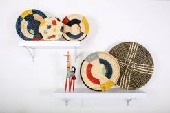 KAZI Home Goods Large Cocoa Sanaa Woven Wall Plate 17 KAZI Home Goods Large Cocoa Sanaa Woven Wall Plate