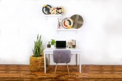 KAZI Home Goods Large Cocoa Sanaa Woven Wall Plate 13 KAZI Home Goods Large Cocoa Sanaa Woven Wall Plate