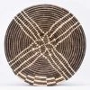 KAZI Home Goods Large Cocoa Sanaa Woven Wall Plate 1 KAZI Home Goods Large Cocoa Sanaa Woven Wall Plate