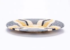 KAZI Large Opal Gray + Mustard Tabia Wall Plate Home Goods