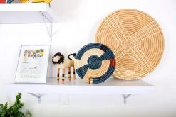 KAZI Large Tan Sanaa Woven Wall Plate Home Goods 11 KAZI Large Tan Sanaa Woven Wall Plate Home Goods