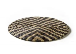 KAZI Black + Natural Geo Wall Basket