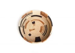 KAZI Home Goods Banana Bark Blocked Catch All Basket