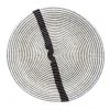 KAZI Extra Large Steeple Gray Modern Woven Wall Plate