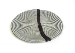 KAZI Extra Large Steeple Gray Modern Woven Wall Plate 8 KAZI Extra Large Steeple Gray Modern Woven Wall Plate