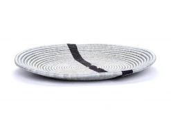 KAZI Extra Large Steeple Gray Modern Woven Wall Plate 7 KAZI Extra Large Steeple Gray Modern Woven Wall Plate