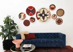 KAZI Jumbo Amelia Burgundy Wall Plate