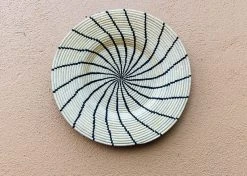 KAZI Jumbo Black Shujaa Woven Wall Plate Home Goods