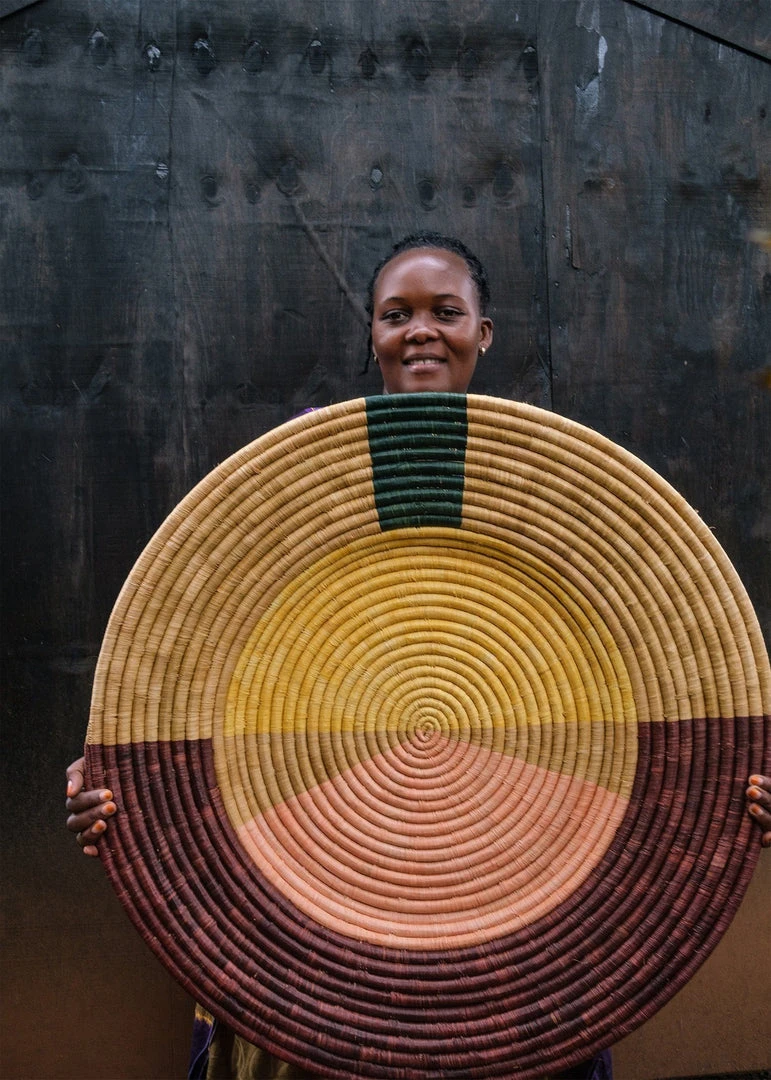 KAZI Jumbo Multicolor Abstract Wall Basket Home Goods 4 KAZI Jumbo Multicolor Abstract Wall Basket Home Goods