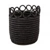 KAZI Small Black Hooped Planter