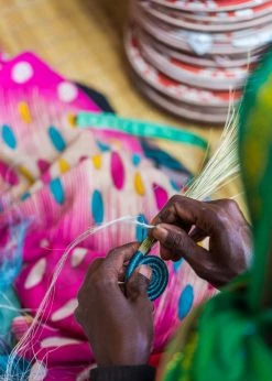 KAZI Small Black + Neon Mtoto Round Basket 9 KAZI Small Black + Neon Mtoto Round Basket