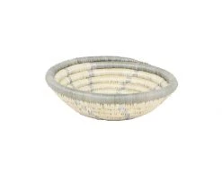 KAZI Small Spiral Metallic Gold Round Basket Home Goods