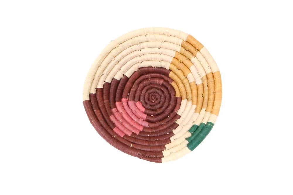 KAZI Home Goods Small Vivid Sukari Round Basket 3 KAZI Home Goods Small Vivid Sukari Round Basket