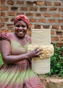 KAZI Home Goods All Natural Fringe Vase