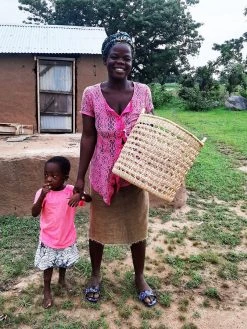 KAZI All Natural Lace Storage Basket Home Goods