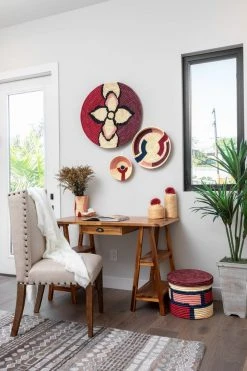 KAZI Home Goods Amelia Burgundy Plate II