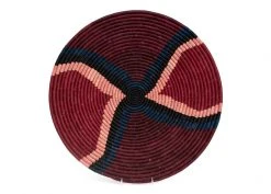 KAZI Amelia Burgundy Wall Plate III Home Goods