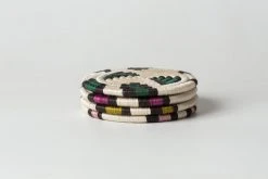 KAZI Animal Print Neon Coaster Set Home Goods