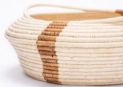 KAZI Home Goods Banana Striped Storage Basket