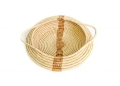 KAZI Home Goods Banana Striped Storage Basket