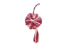 KAZI Fair Trade Berry Pom Pom + Tassel Ornament