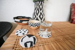 KAZI Black Beaded Atelier 01 Coaster Set Home Goods