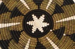 KAZI Home Goods Black Fleur Plate 9 KAZI Home Goods Black Fleur Plate