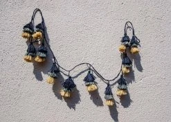 KAZI Blue Ombre Tasseled Garland Home Goods